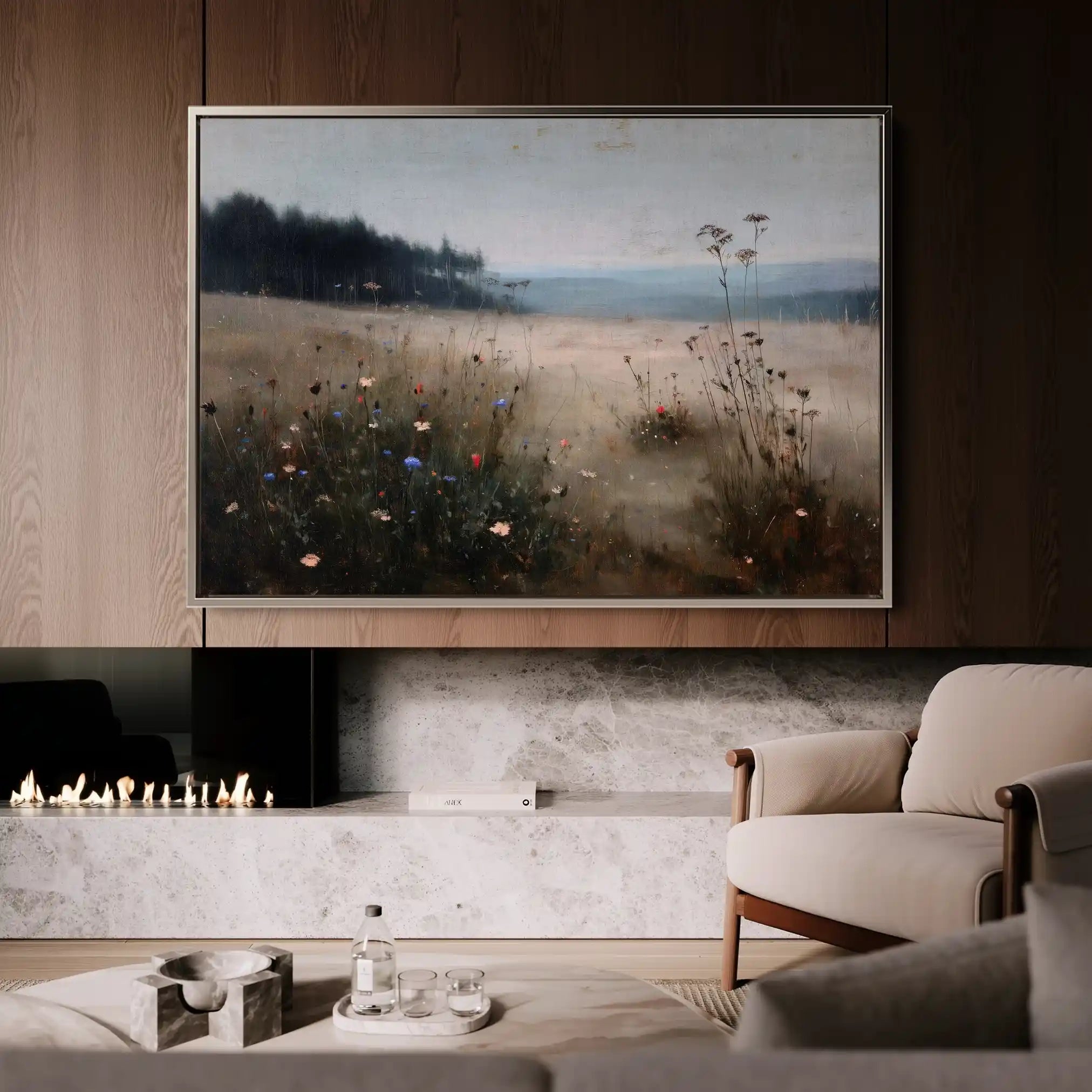 Abstract 2183 Canvas Art 60 x 40 cm / Black