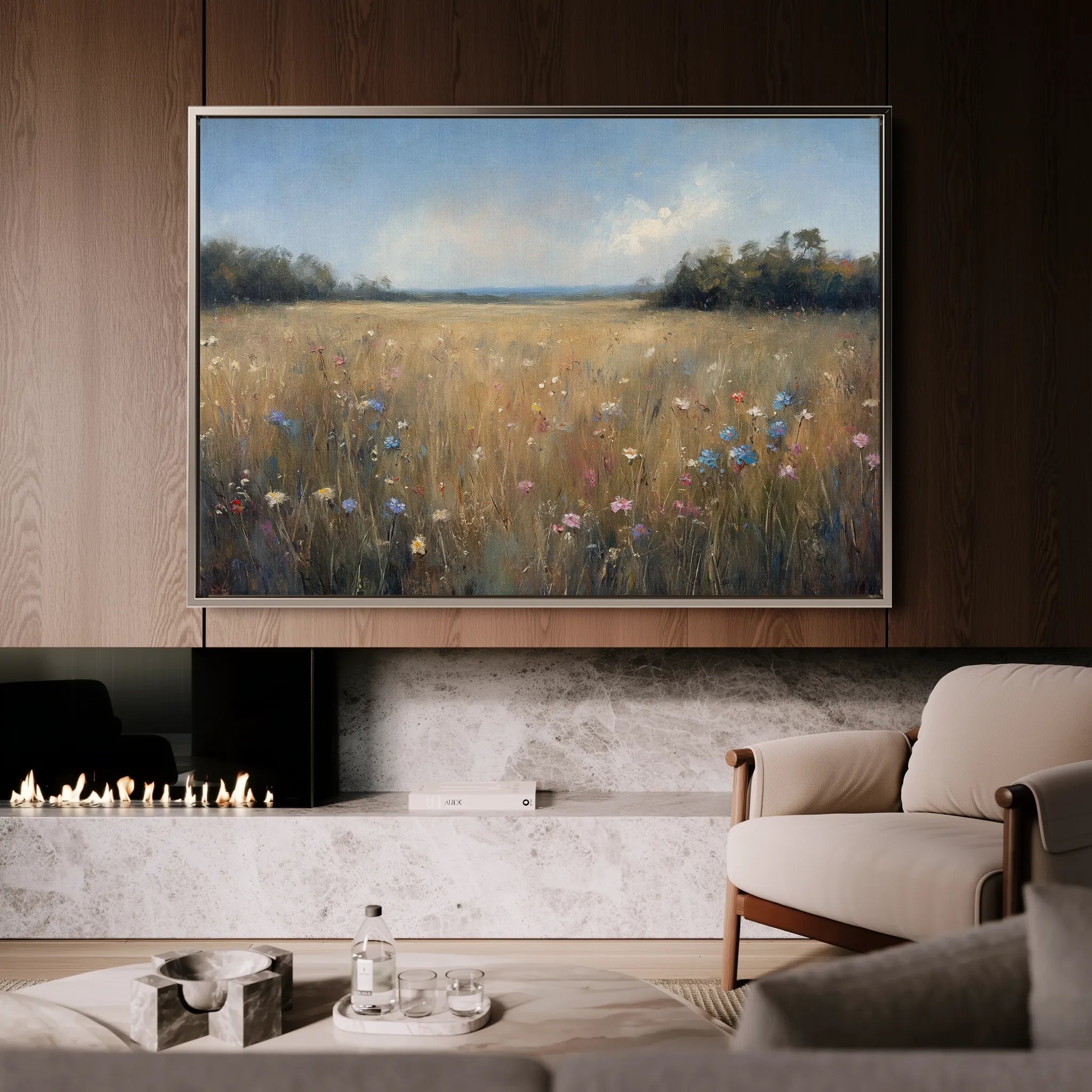 Abstract 2184 Canvas Art 60 x 40 cm / Black