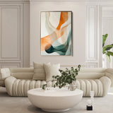 Abstract 2185 Canvas Art 60 x 40 cm / Black