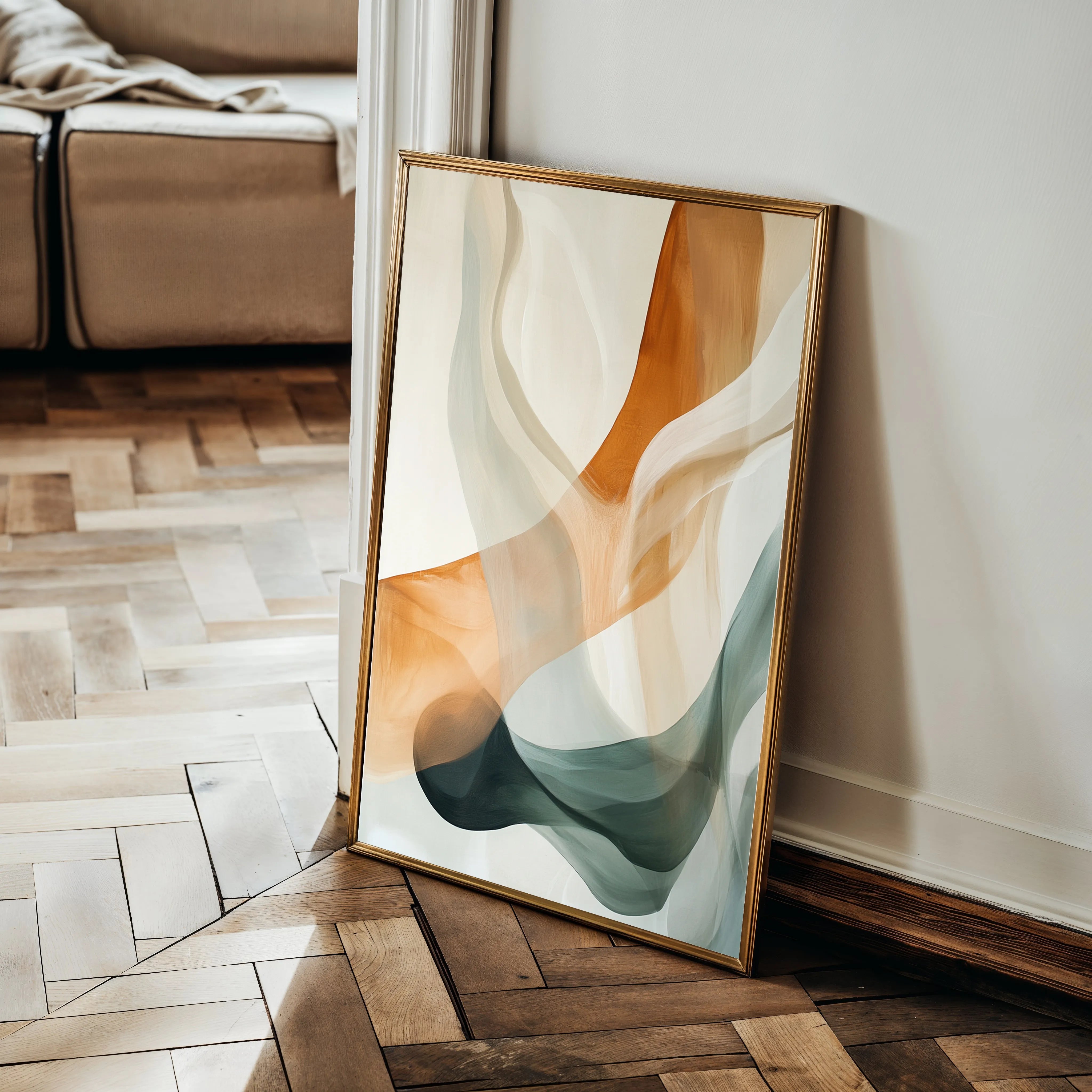 Abstract 2185 Canvas Art 60 x 40 cm / Black