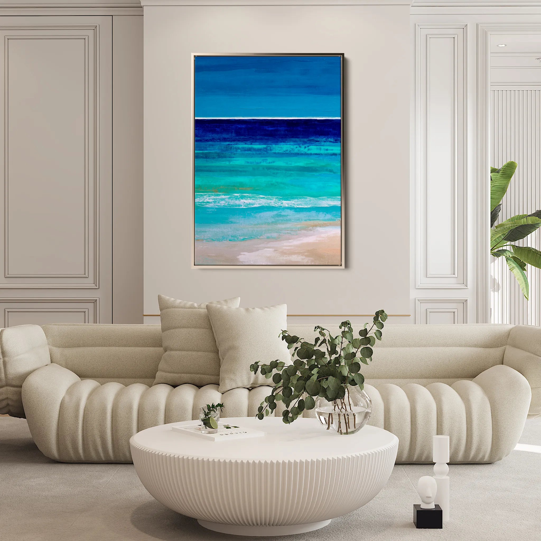 Abstract 2186 Canvas Art 60 x 40 cm / Black