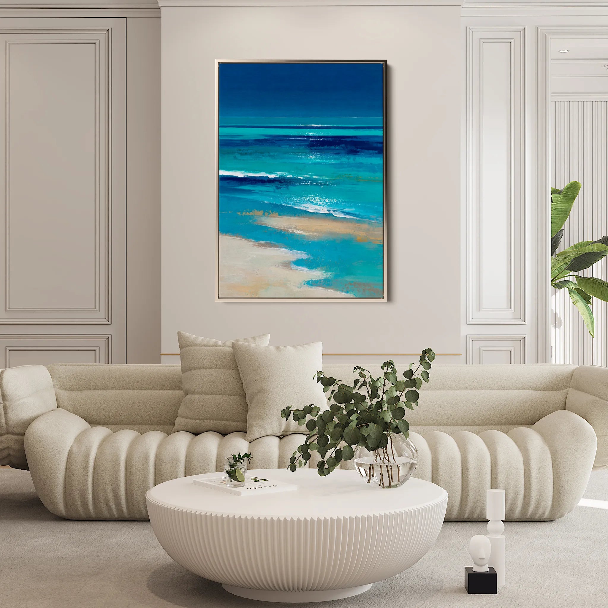 Abstract 2187 Canvas Art 60 x 40 cm / Black