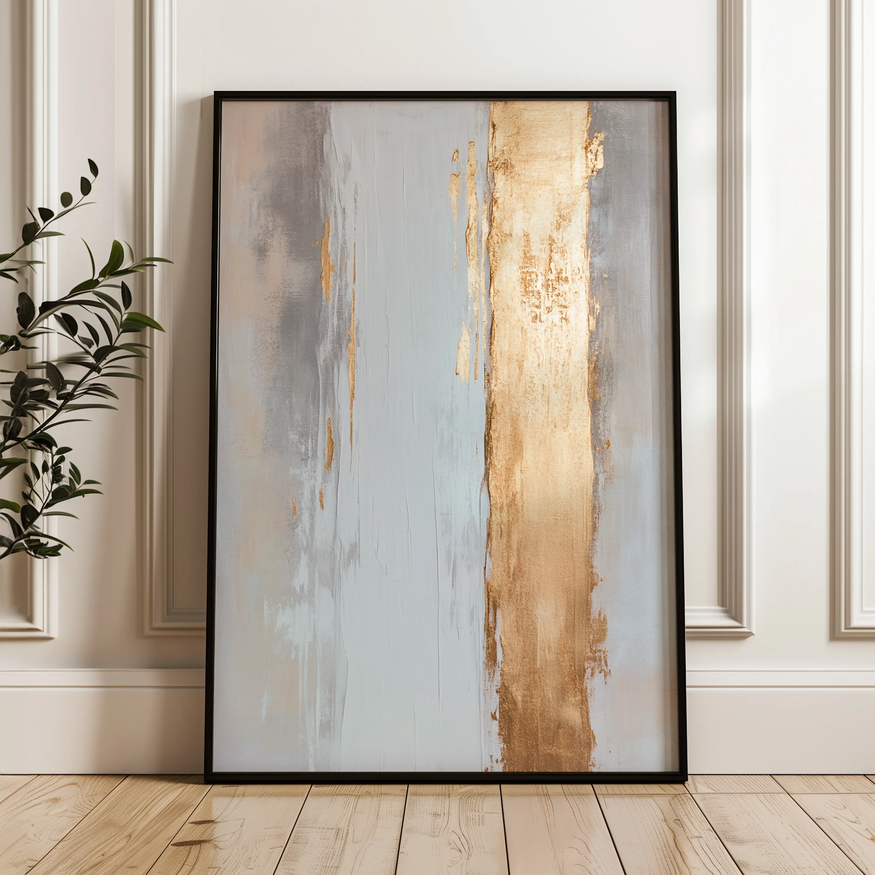 Abstract 2189 Canvas Art 60 x 40 cm / Black