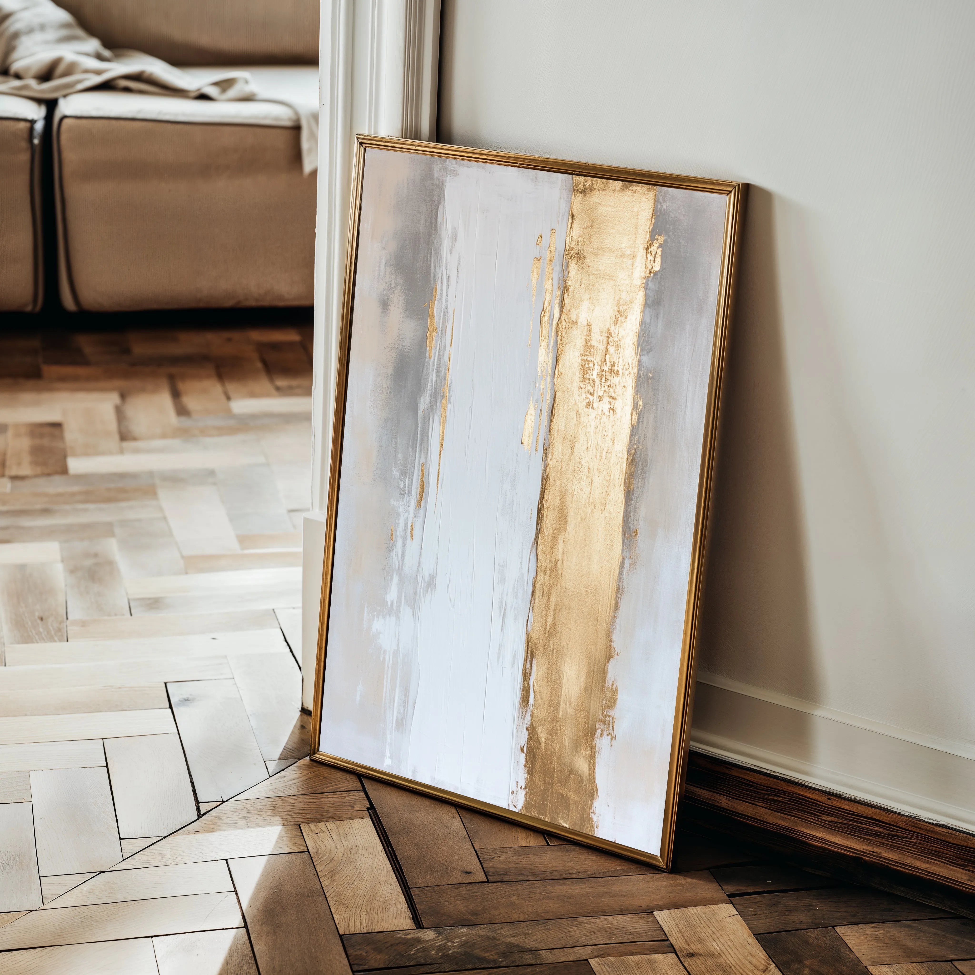 Abstract 2189 Canvas Art 60 x 40 cm / Black