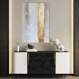 Abstract 2189 Canvas Art 60 x 40 cm / Black