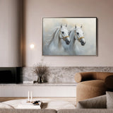 Horses 219 Canvas Art 60 x 40 cm / Black