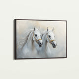 Horses 219 Canvas Art 60 x 40 cm / Black
