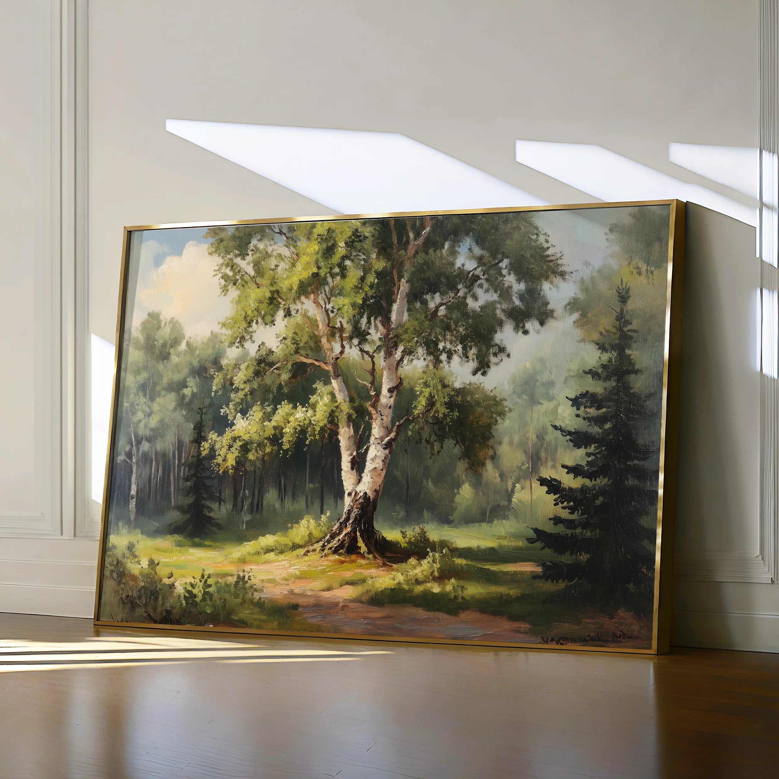 Landscape 219 Canvas Art 60 x 40 cm / Black
