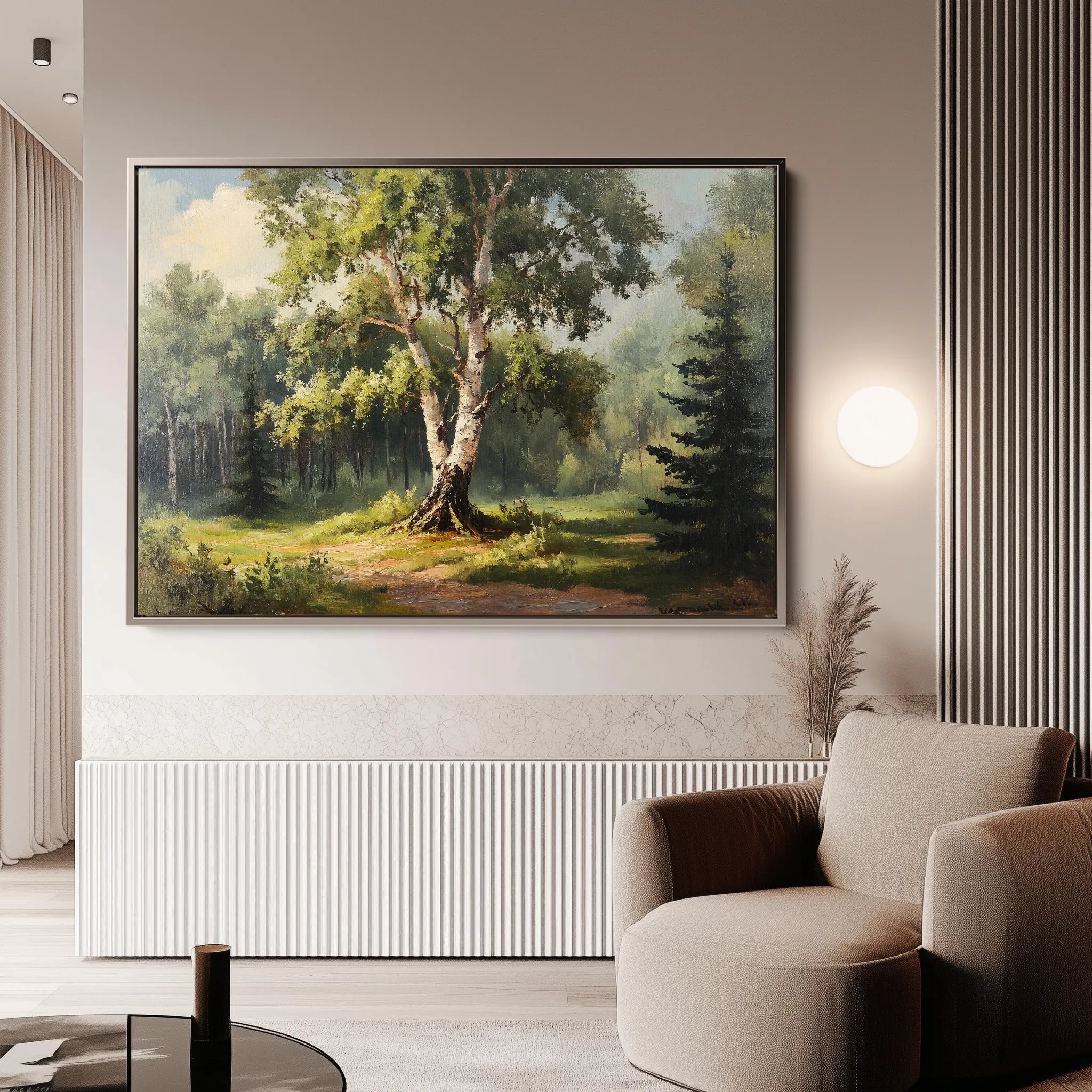 Landscape 219 Canvas Art 60 x 40 cm / Black