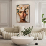 Portrait 219 Canvas Art 60 x 40 cm / Black