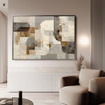 Abstract 2190 Canvas Art 60 x 40 cm / Black
