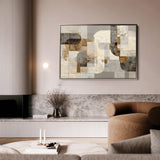 Abstract 2190 Canvas Art 60 x 40 cm / Black