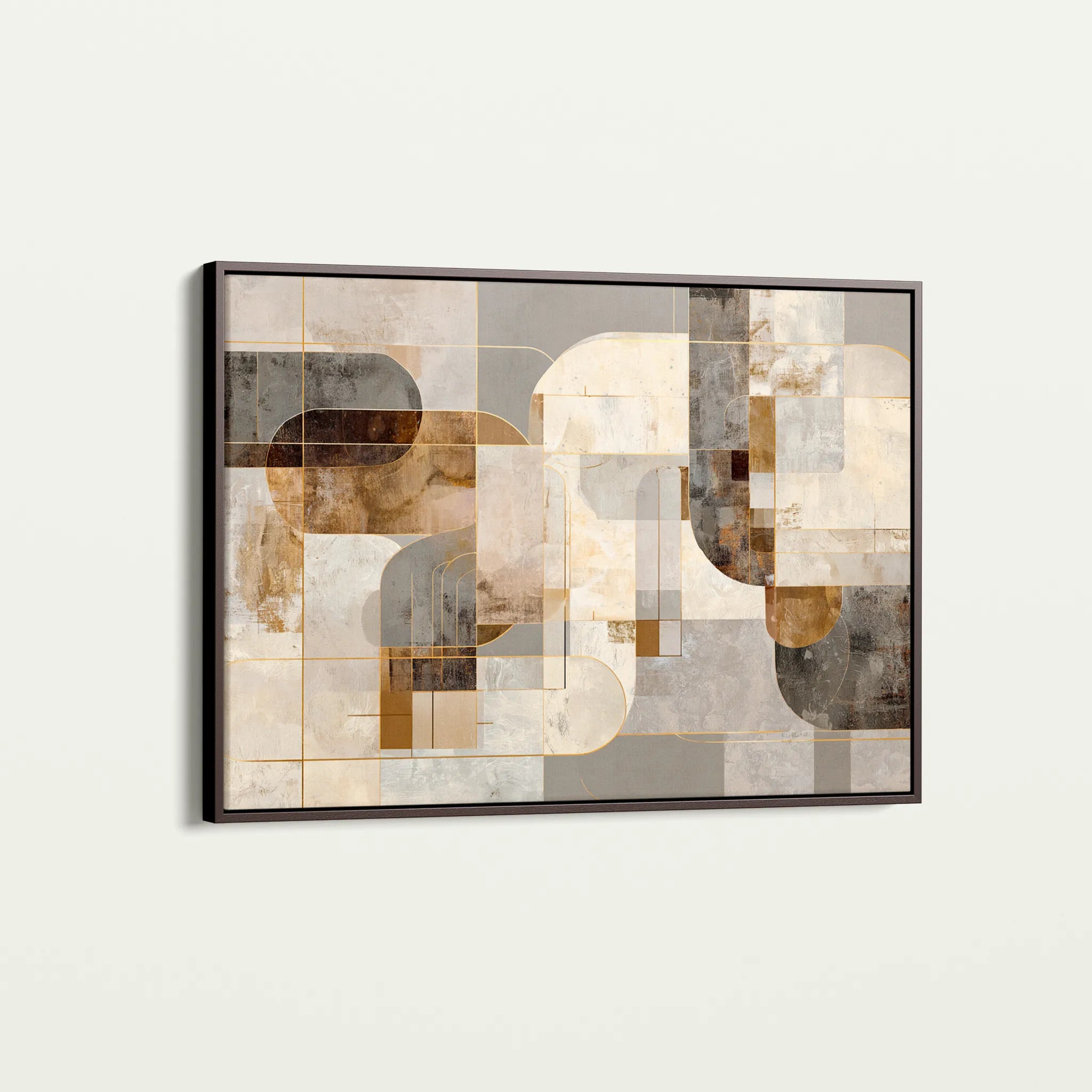 Abstract 2190 Canvas Art 60 x 40 cm / Black