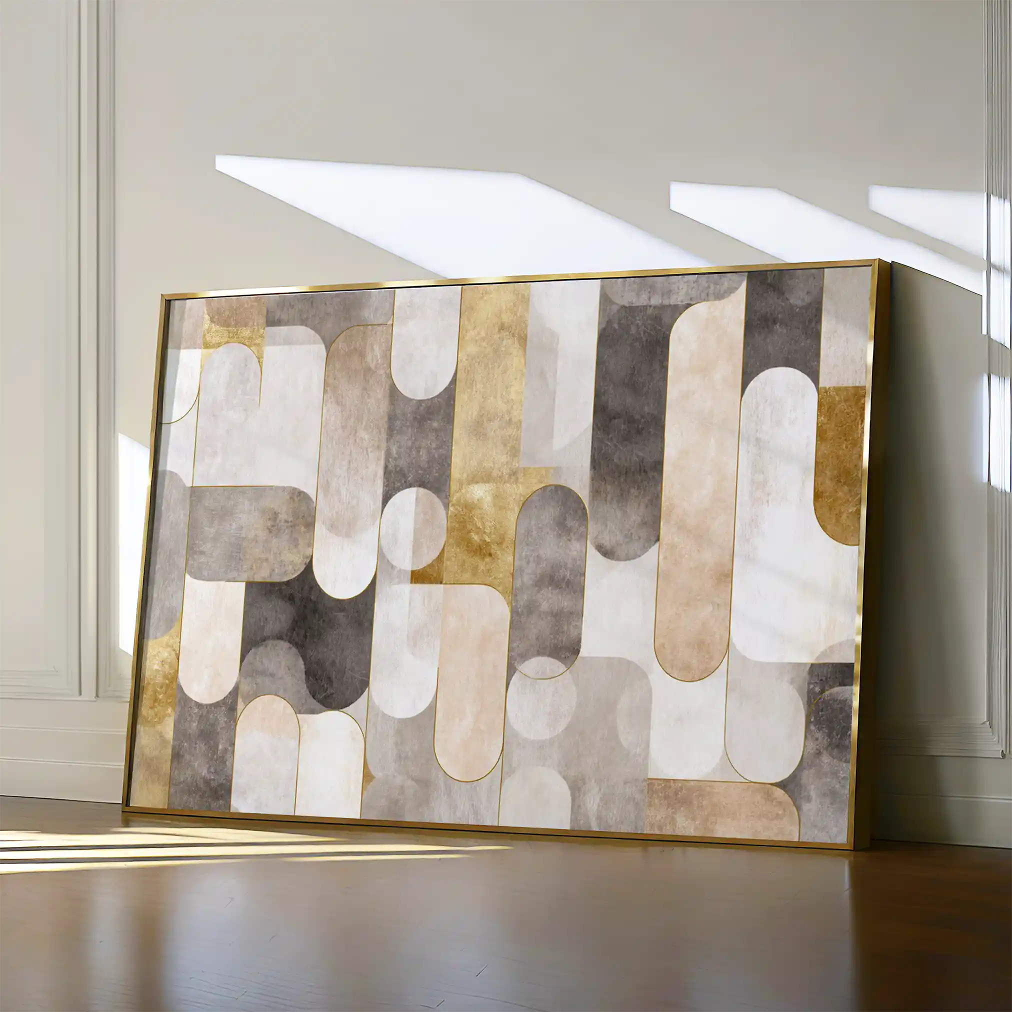 Abstract 2191 Canvas Art 60 x 40 cm / Black