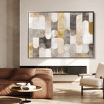 Abstract 2191 Canvas Art 60 x 40 cm / Black