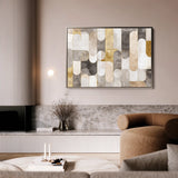 Abstract 2191 Canvas Art 60 x 40 cm / Black
