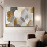 Abstract 2192 Canvas Art 60 x 40 cm / Black