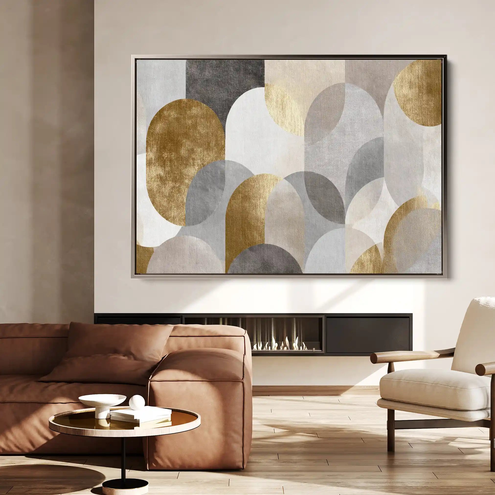 Abstract 2192 Canvas Art 60 x 40 cm / Black