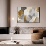 Abstract 2192 Canvas Art 60 x 40 cm / Black