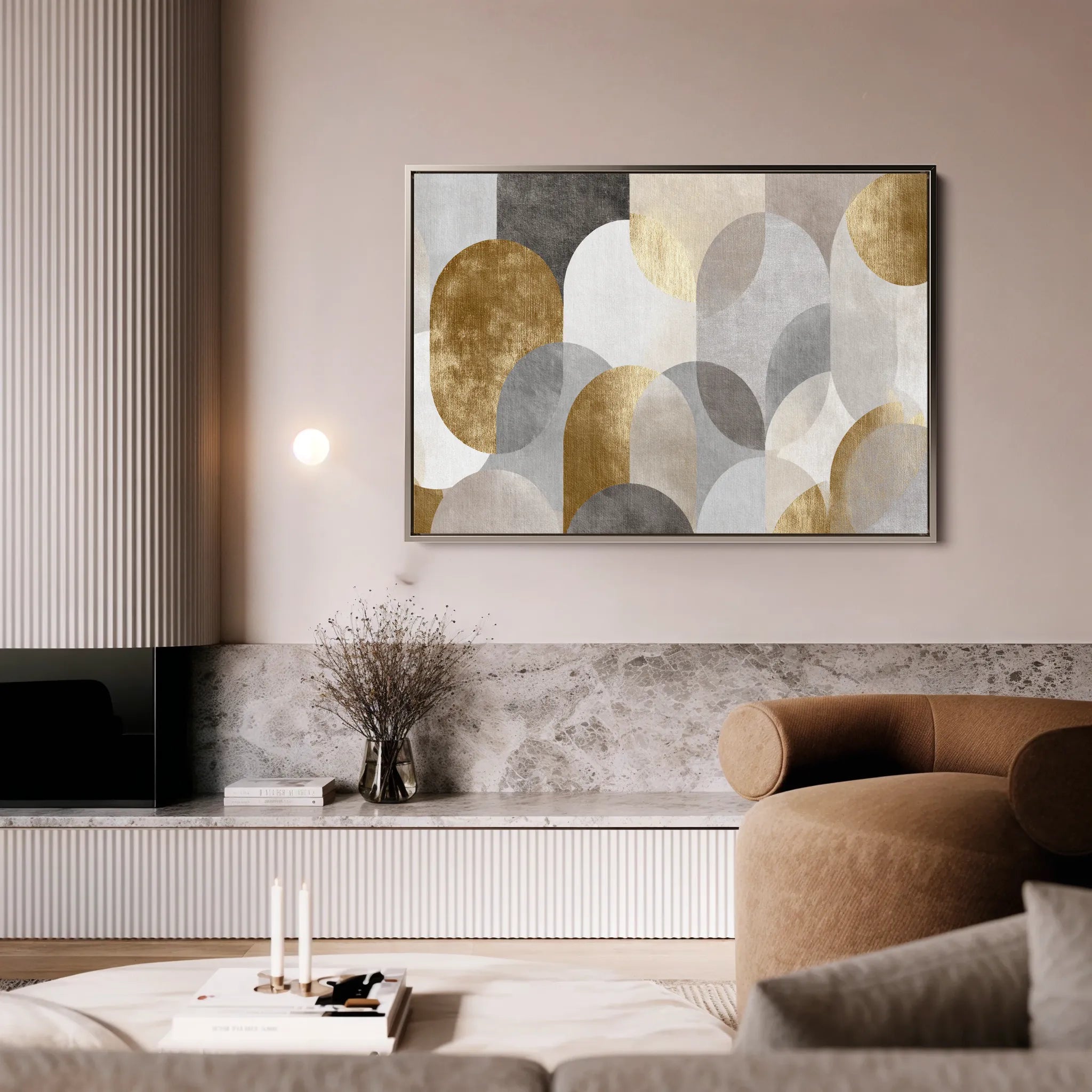 Abstract 2192 Canvas Art 60 x 40 cm / Black