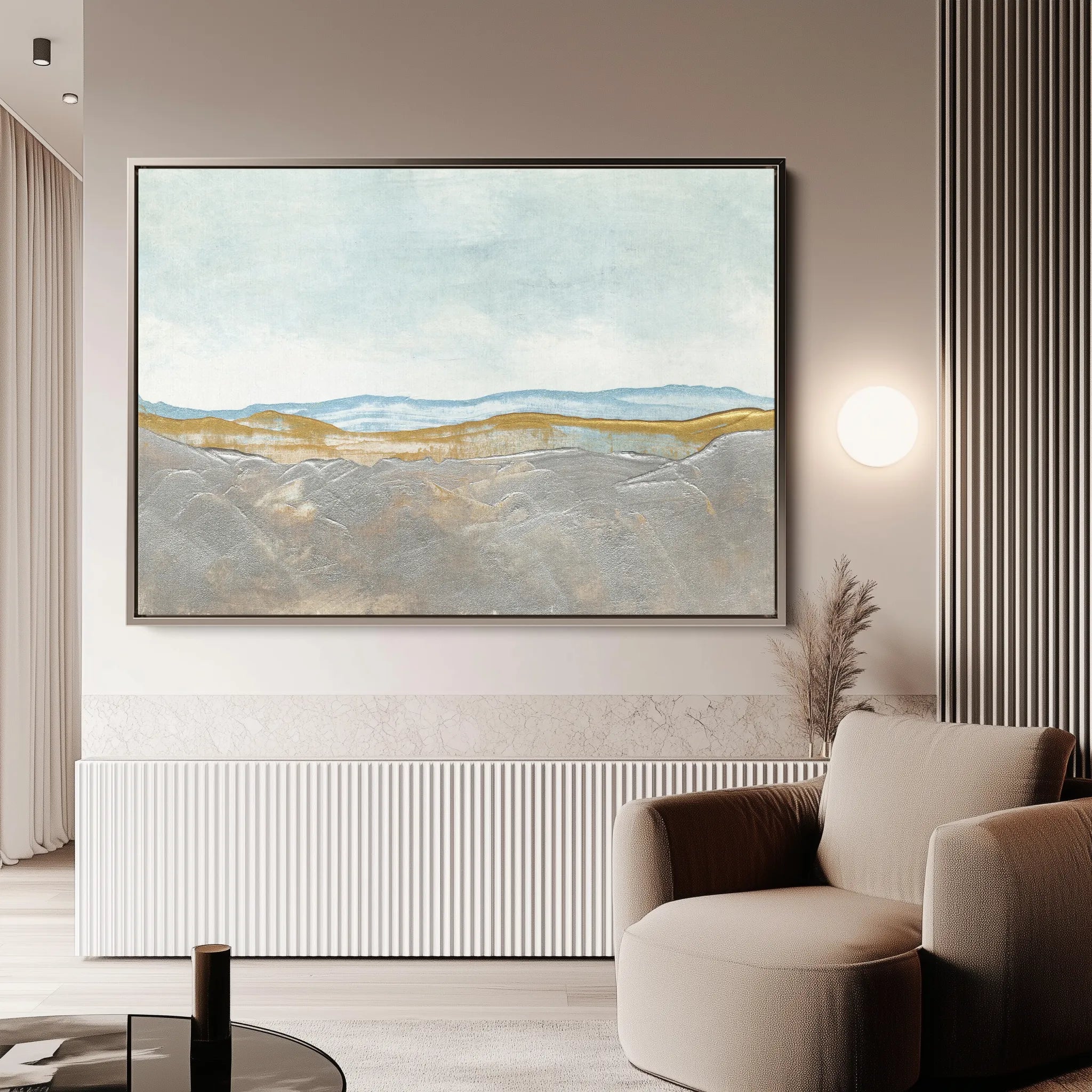 Abstract 220 Canvas Art 60 x 40 cm / Black