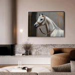 Horses 220 Canvas Art 60 x 40 cm / Black
