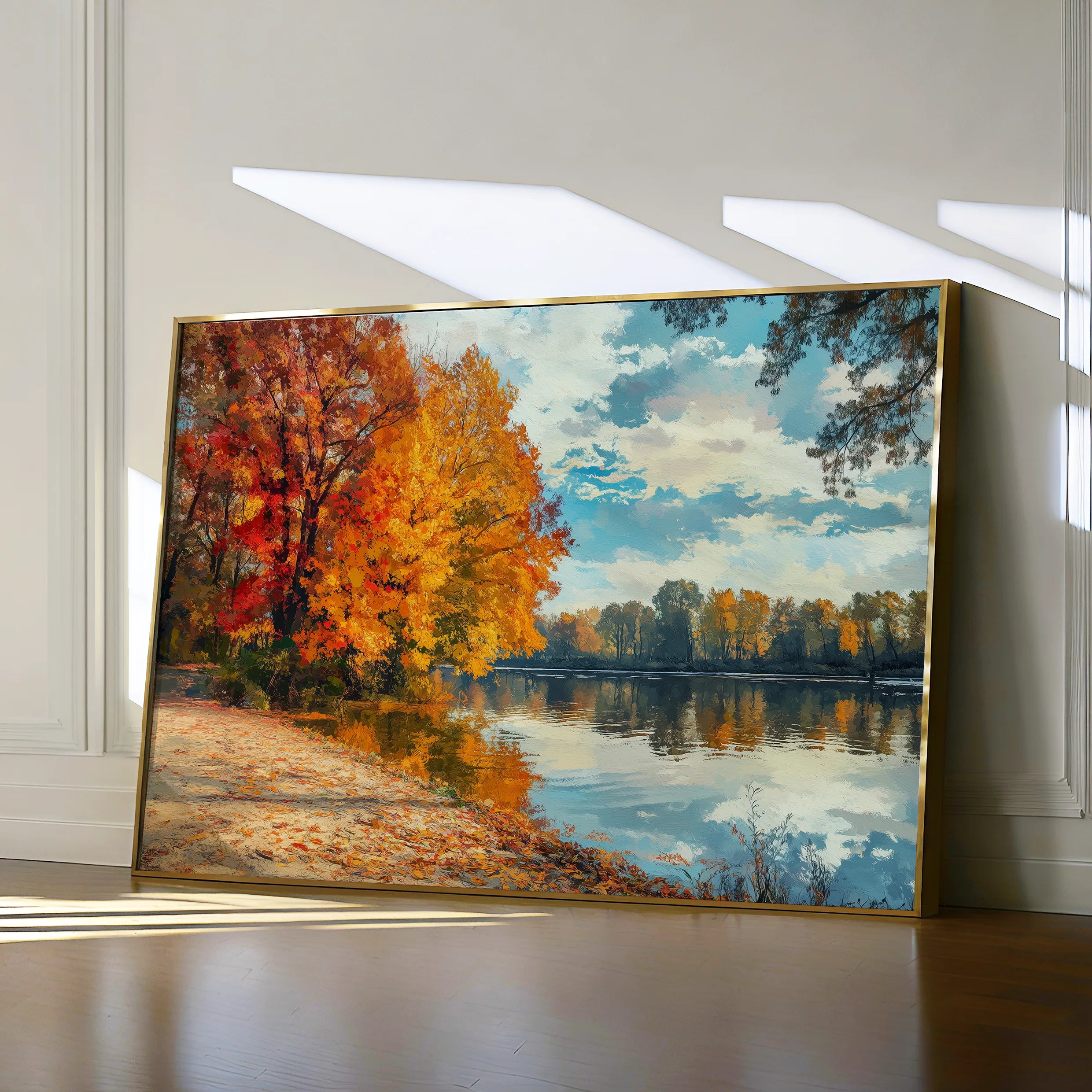 Landscape 220 Canvas Art 60 x 40 cm / Black