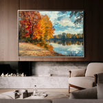 Landscape 220 Canvas Art 60 x 40 cm / Black