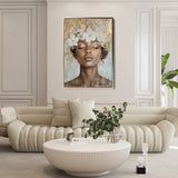 Portrait 220 Canvas Art 60 x 40 cm / Black