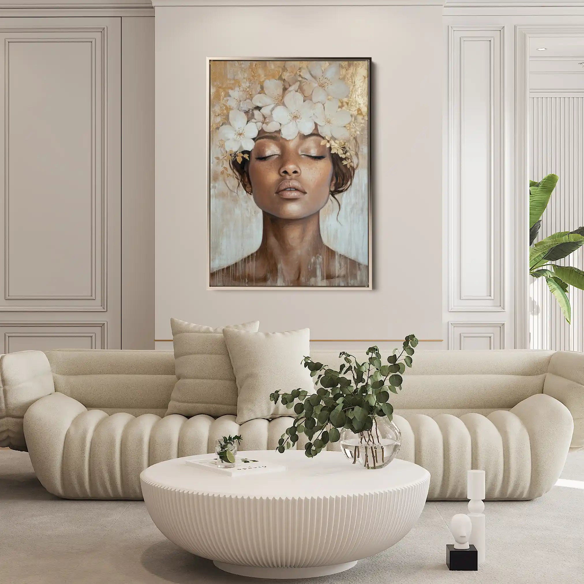 Portrait 220 Canvas Art 60 x 40 cm / Black