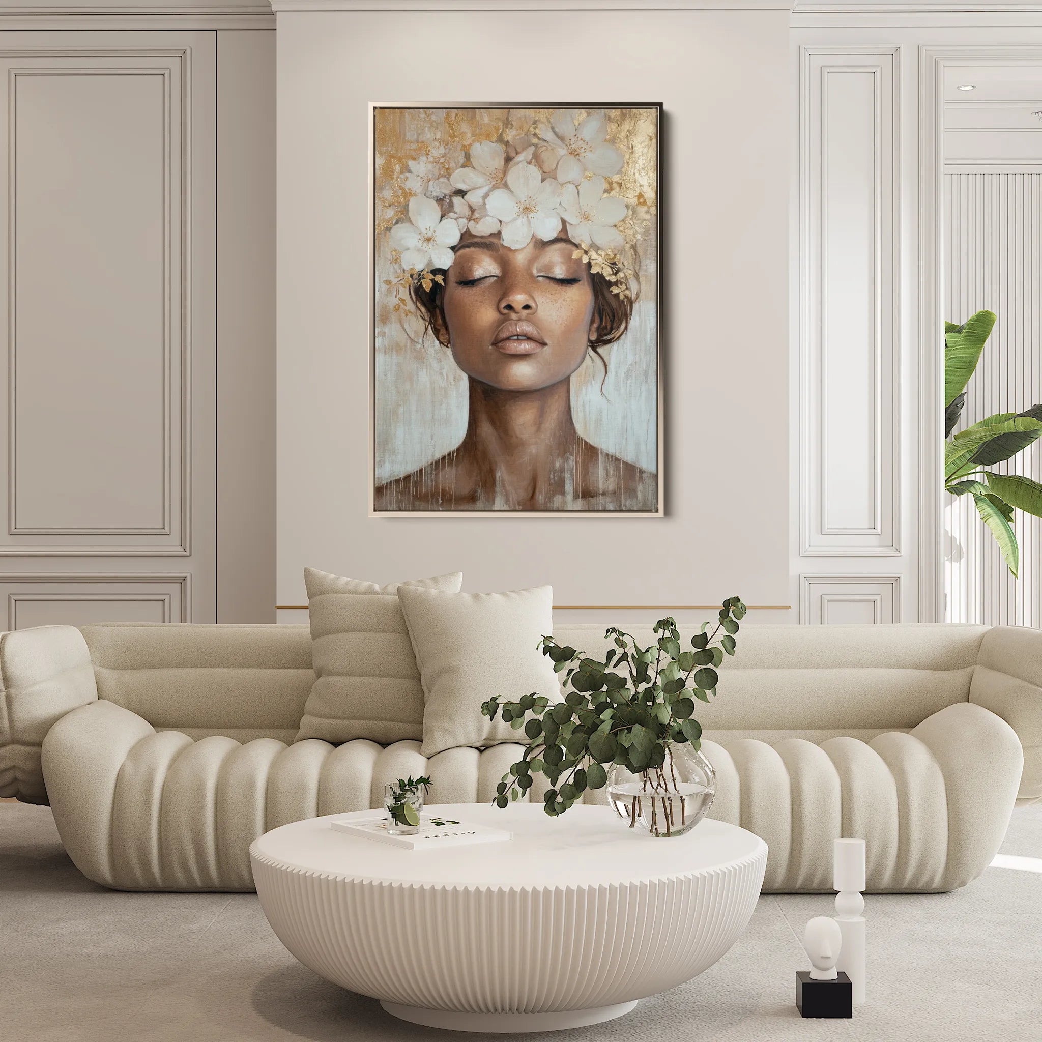 Portrait 220 Canvas Art 60 x 40 cm / Black