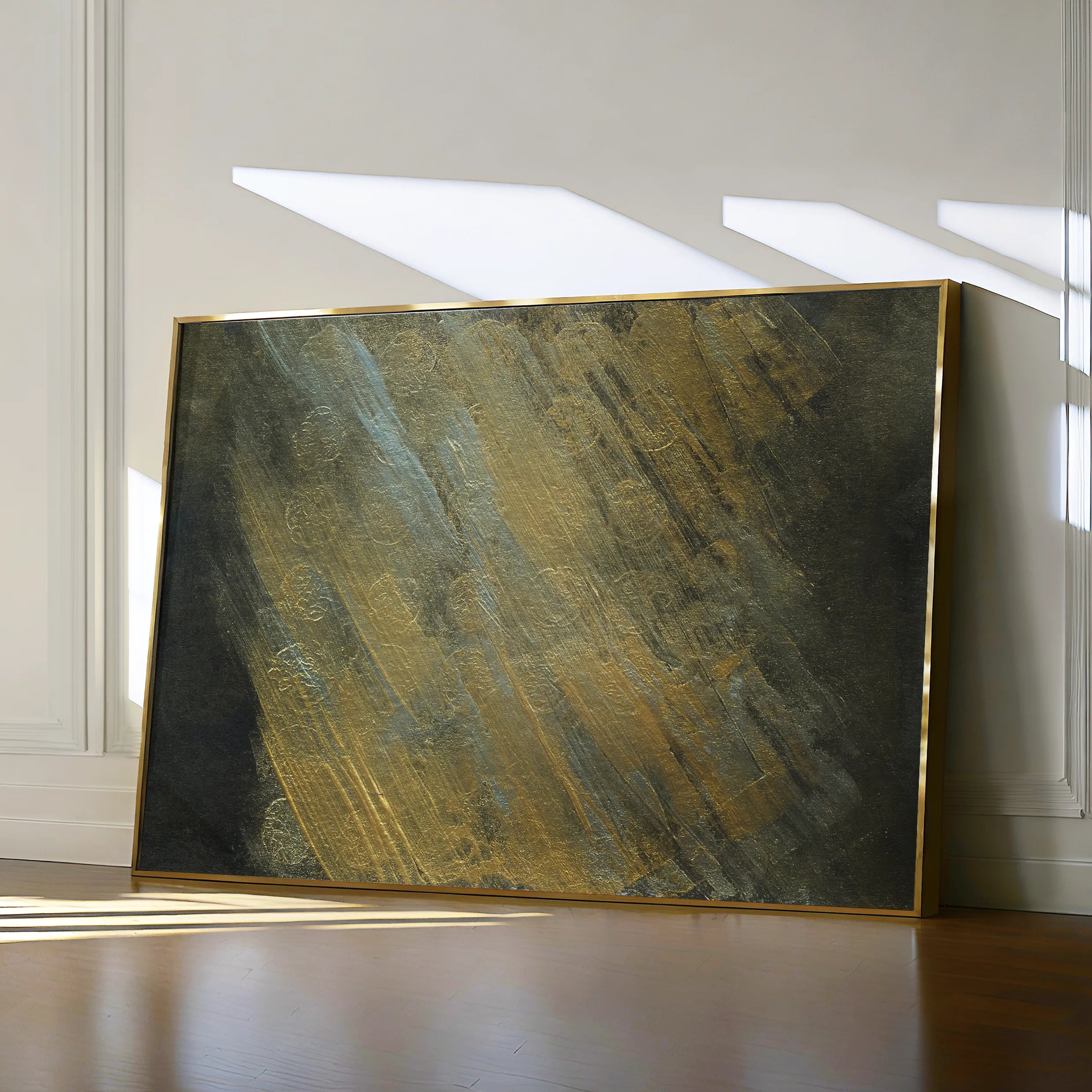 Abstract 221 Canvas Art 60 x 40 cm / Black