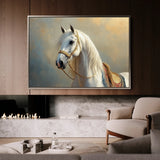 Horses 221 Canvas Art 60 x 40 cm / Black