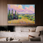 Landscape 221 Canvas Art 60 x 40 cm / Black