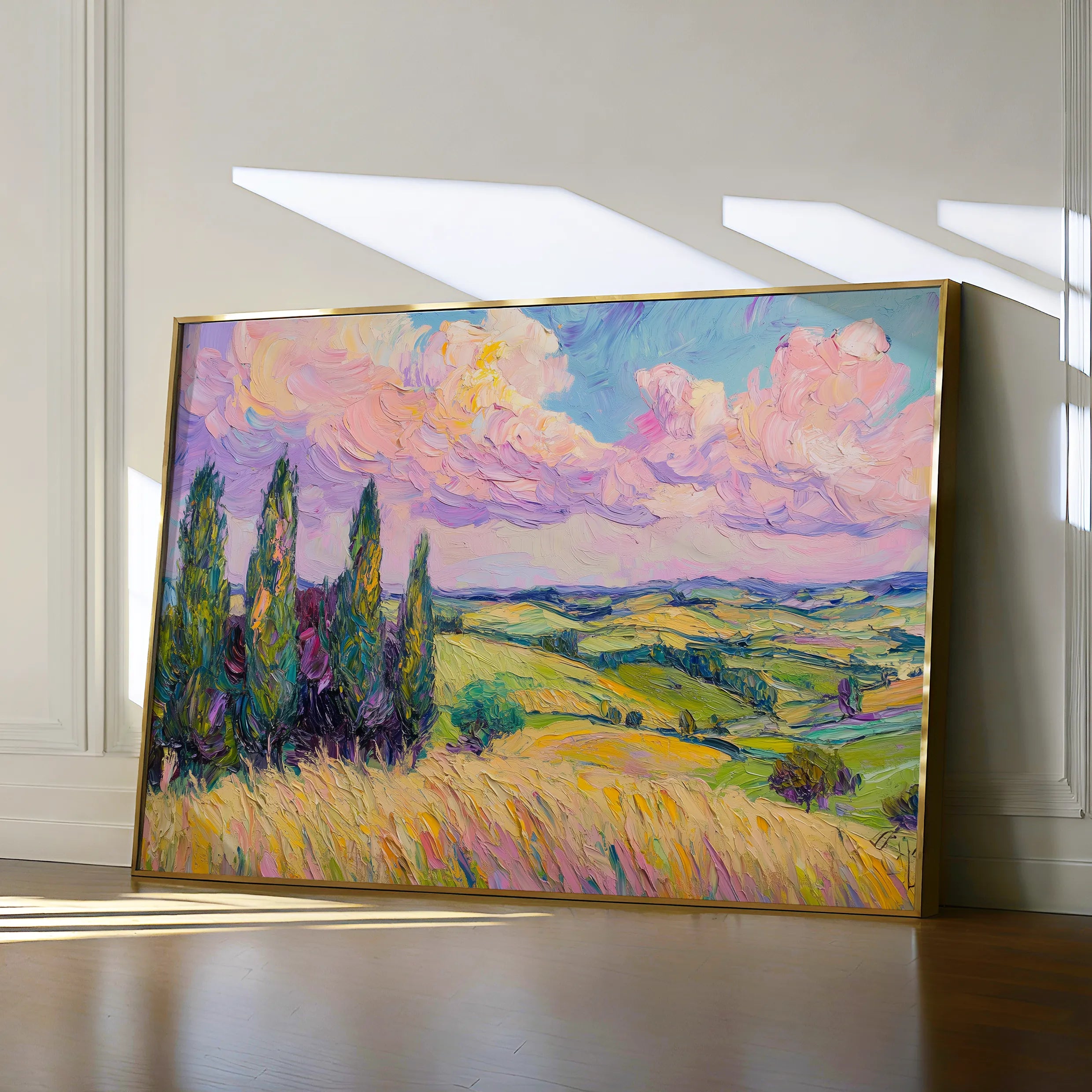 Landscape 221 Canvas Art 60 x 40 cm / Black
