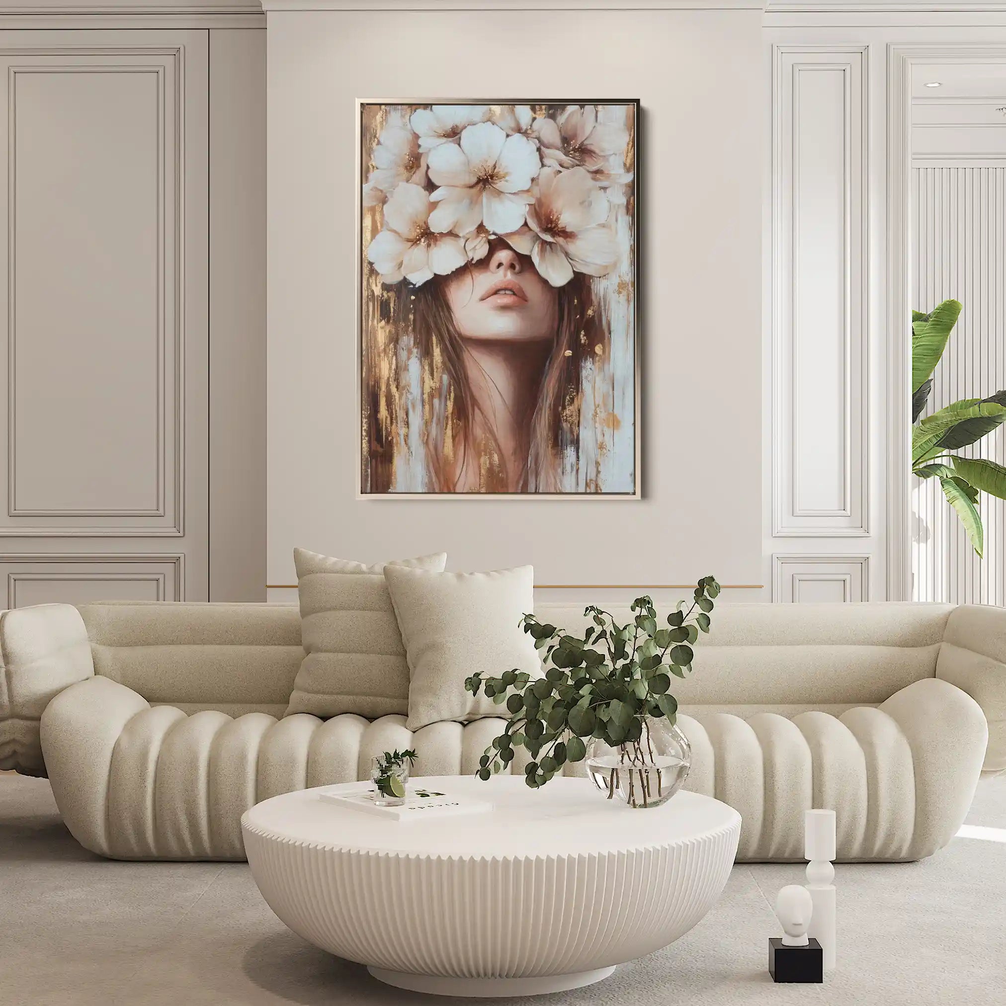 Portrait 221 Canvas Art 60 x 40 cm / Black