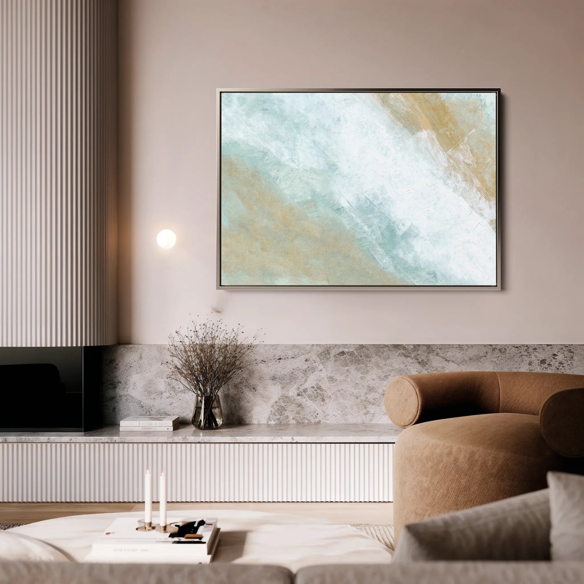 Abstract 222 Canvas Art 60 x 40 cm / Black