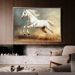 Horses 222 Canvas Art 60 x 40 cm / Black