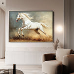 Horses 222 Canvas Art 60 x 40 cm / Black