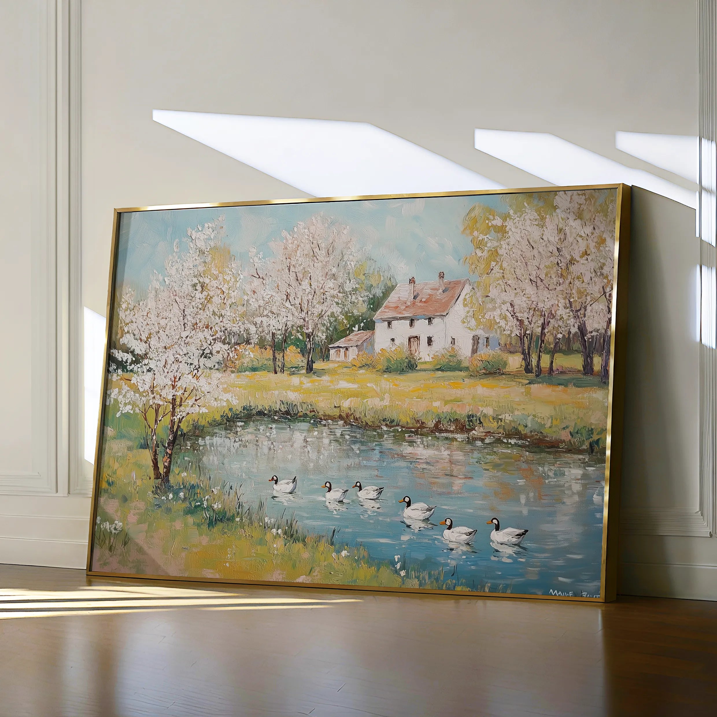 Landscape 222 Canvas Art 60 x 40 cm / Black