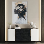 Portrait 222 Canvas Art 60 x 40 cm / Black