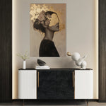 Portrait 223 Canvas Art 60 x 40 cm / Black