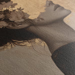 Portrait 223 Canvas Art 60 x 40 cm / Black