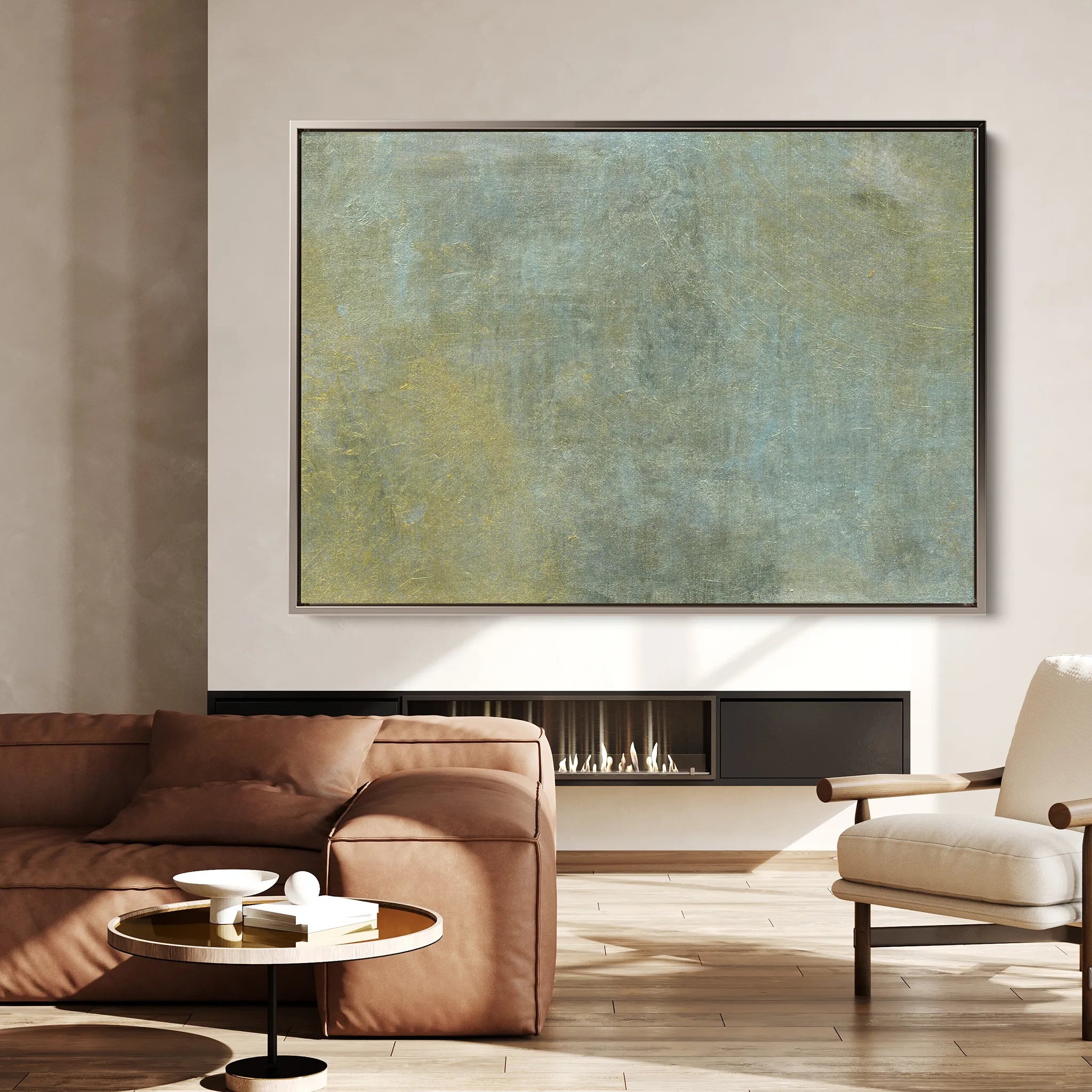Abstract 224 Canvas Art 60 x 40 cm / Black