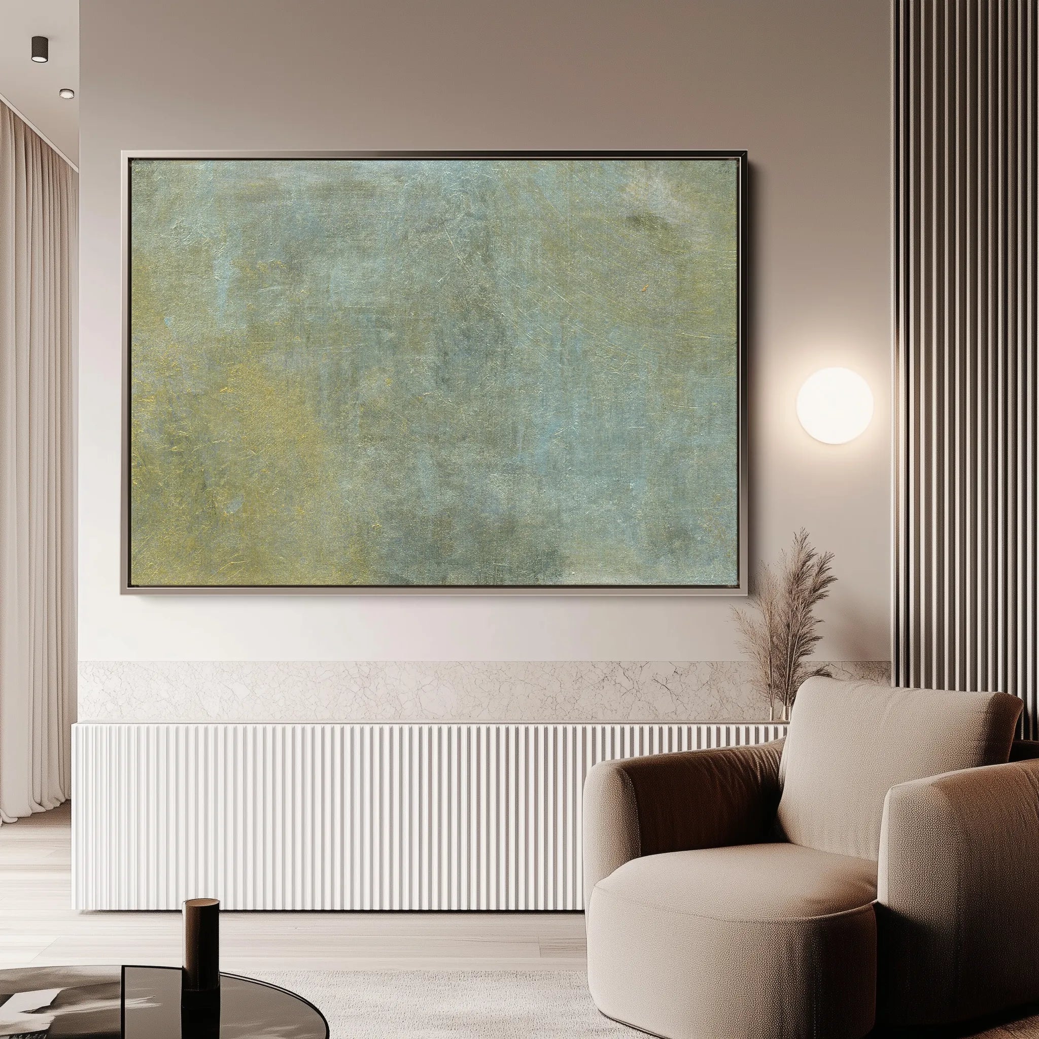 Abstract 224 Canvas Art 60 x 40 cm / Black
