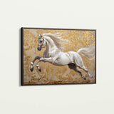 Horses 224 Canvas Art 60 x 40 cm / Black