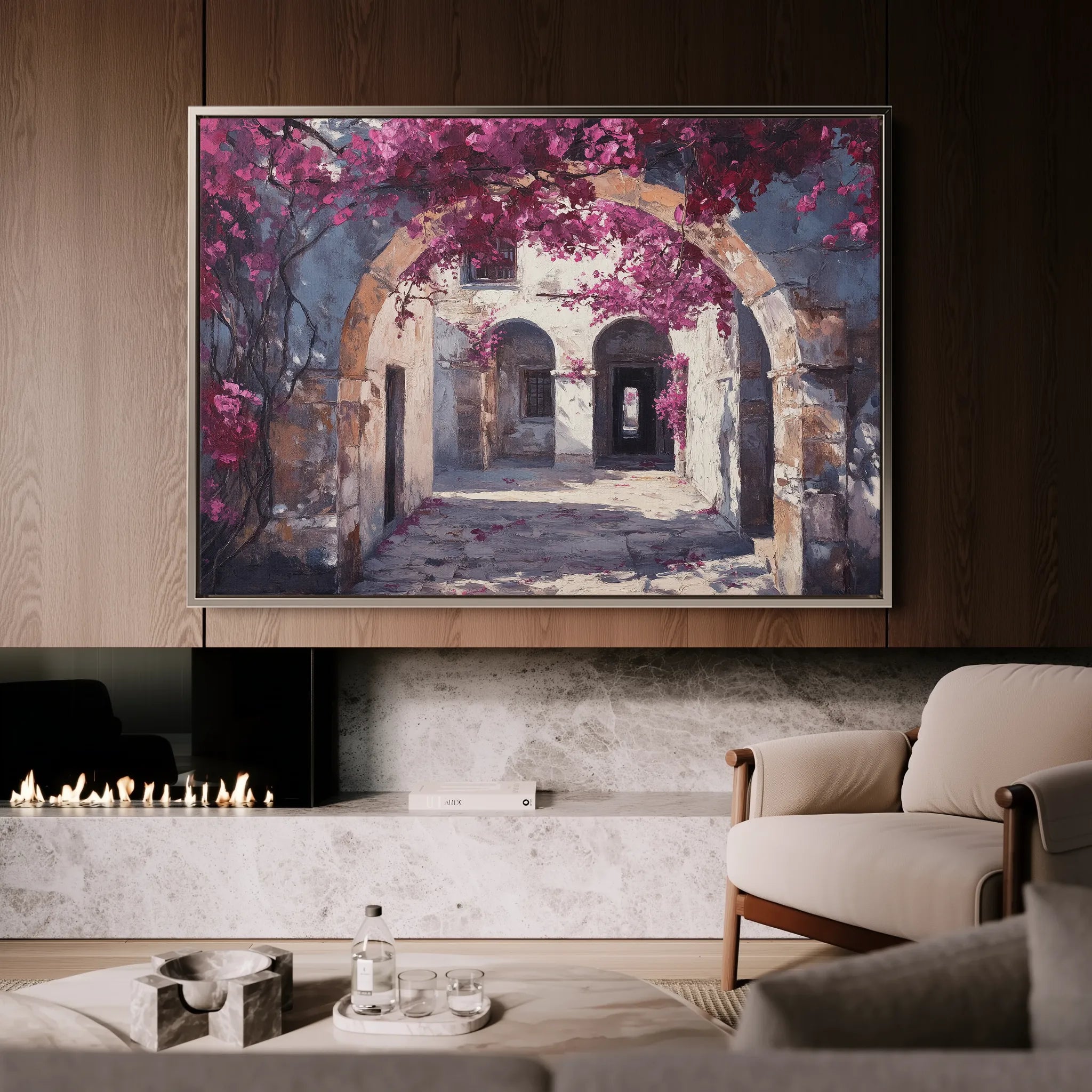 Landscape 224 Canvas Art 60 x 40 cm / Black