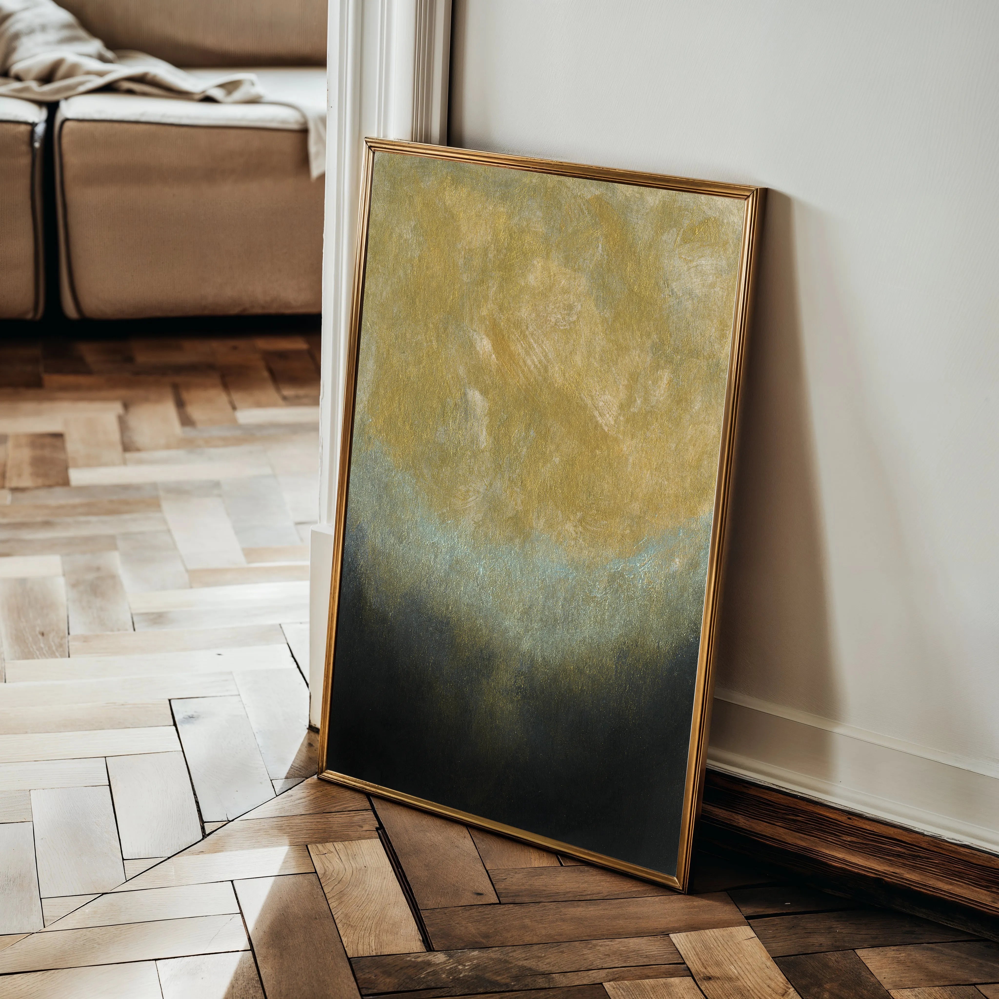 Abstract 225 Canvas Art 60 x 40 cm / Black
