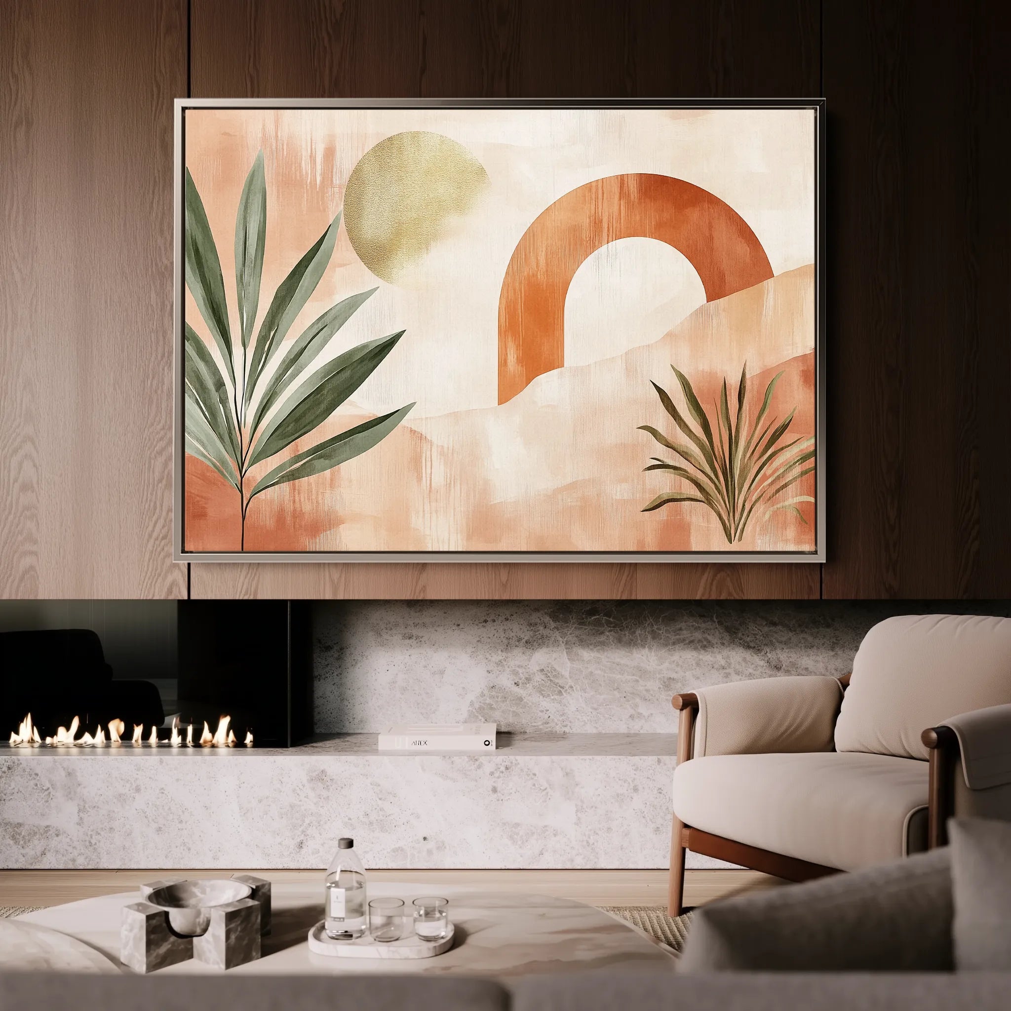 Boho 225 Canvas Art 60 x 40 cm / Black