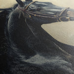 Horses 225 Canvas Art 60 x 40 cm / Black